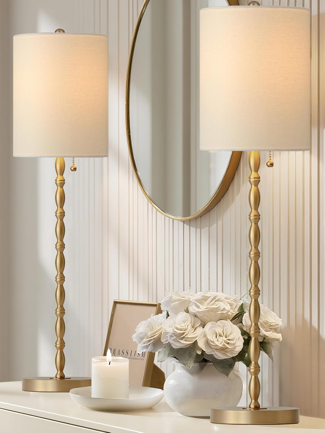 Buffet Lamps Set of 2 for Entryway and Living Room Decor