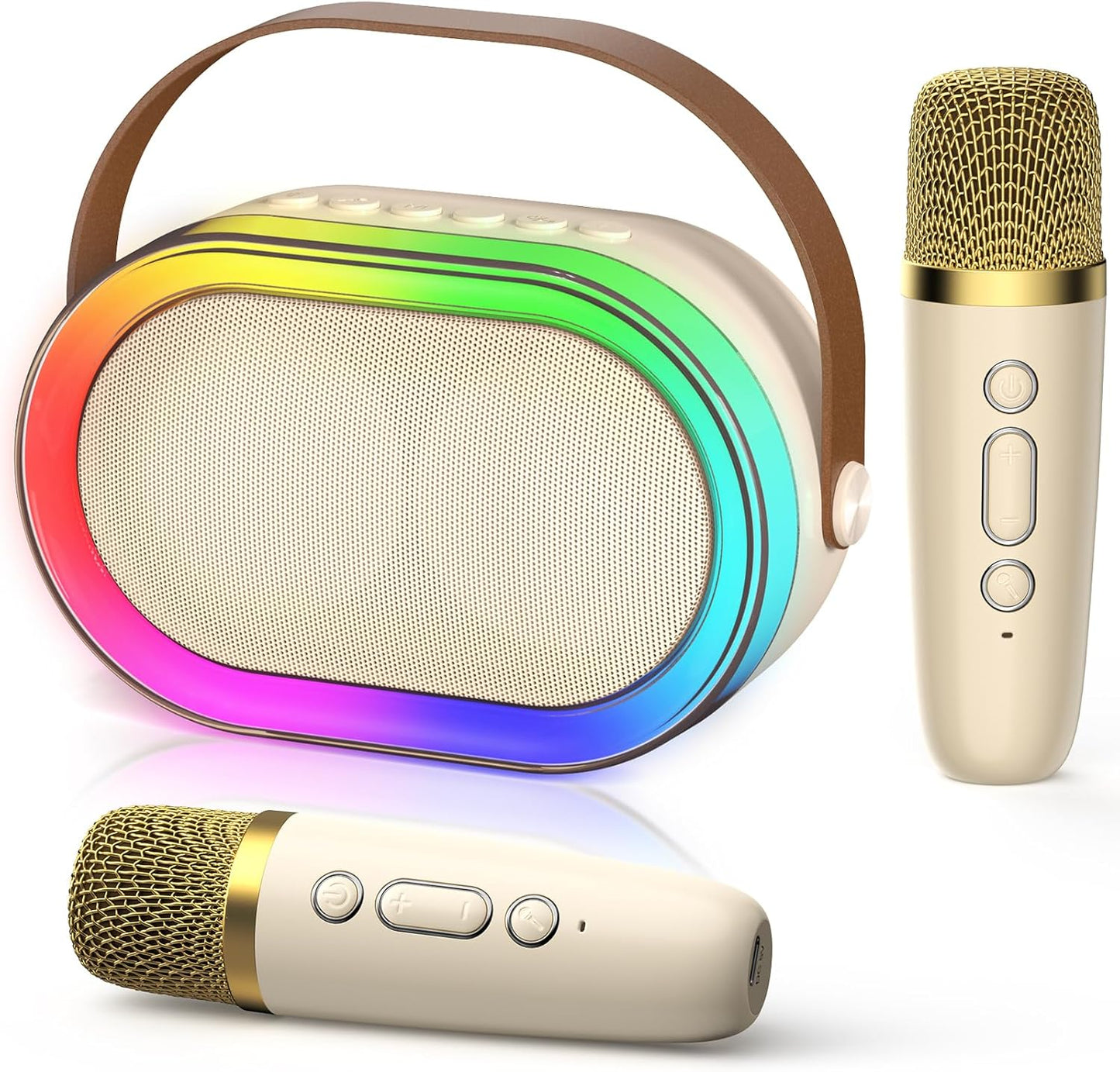 Portable Bluetooth Karaoke Machine - Double Mic Fun!