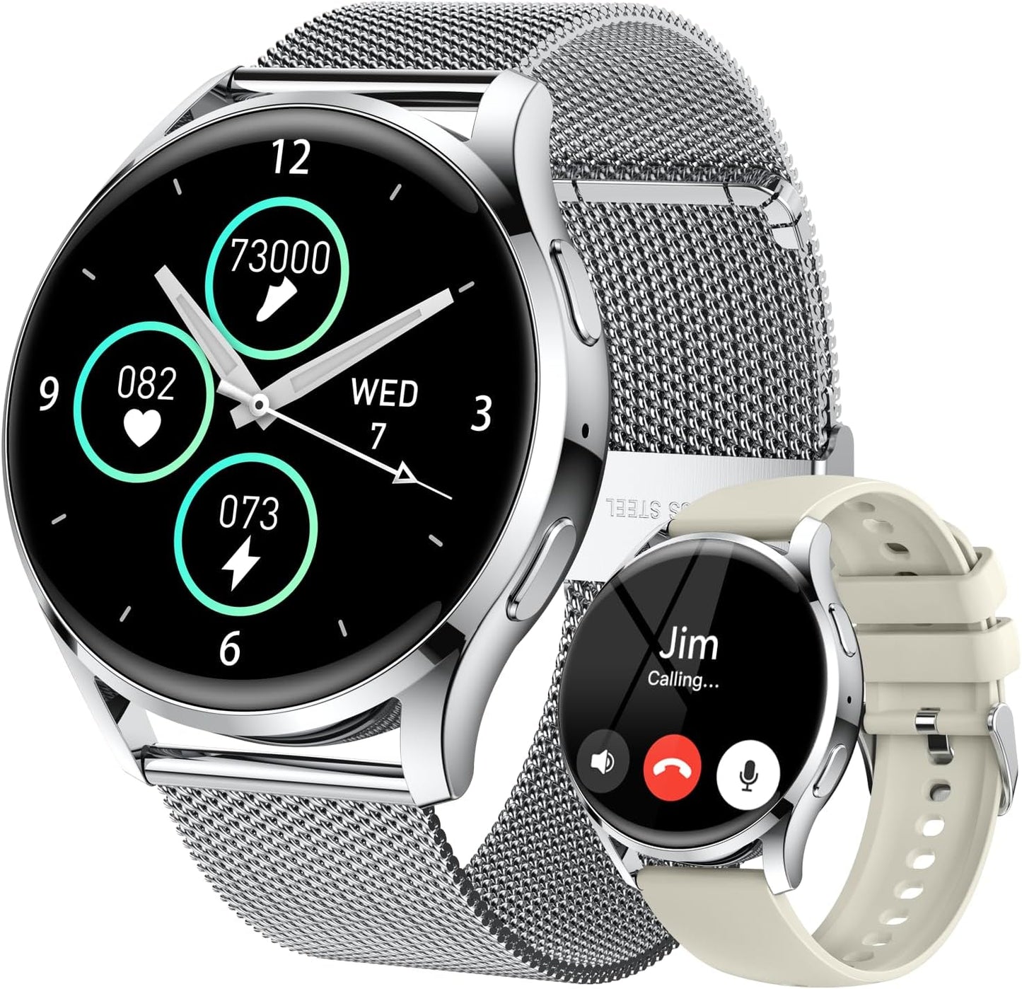 Waterproof Smartwatch: Answer Calls & Track Fitness