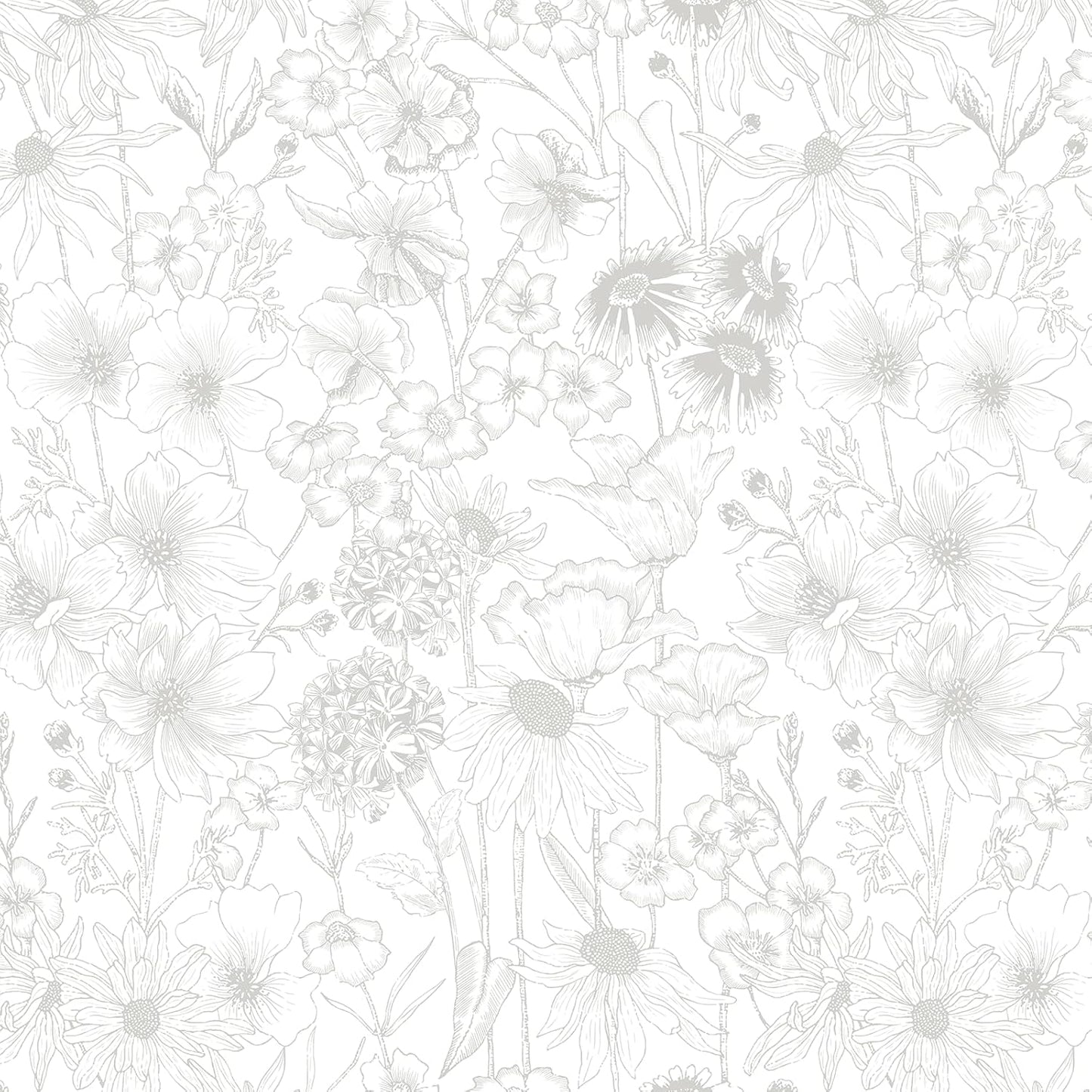 Floral Peel and Stick Wallpaper for Boho Home Decor