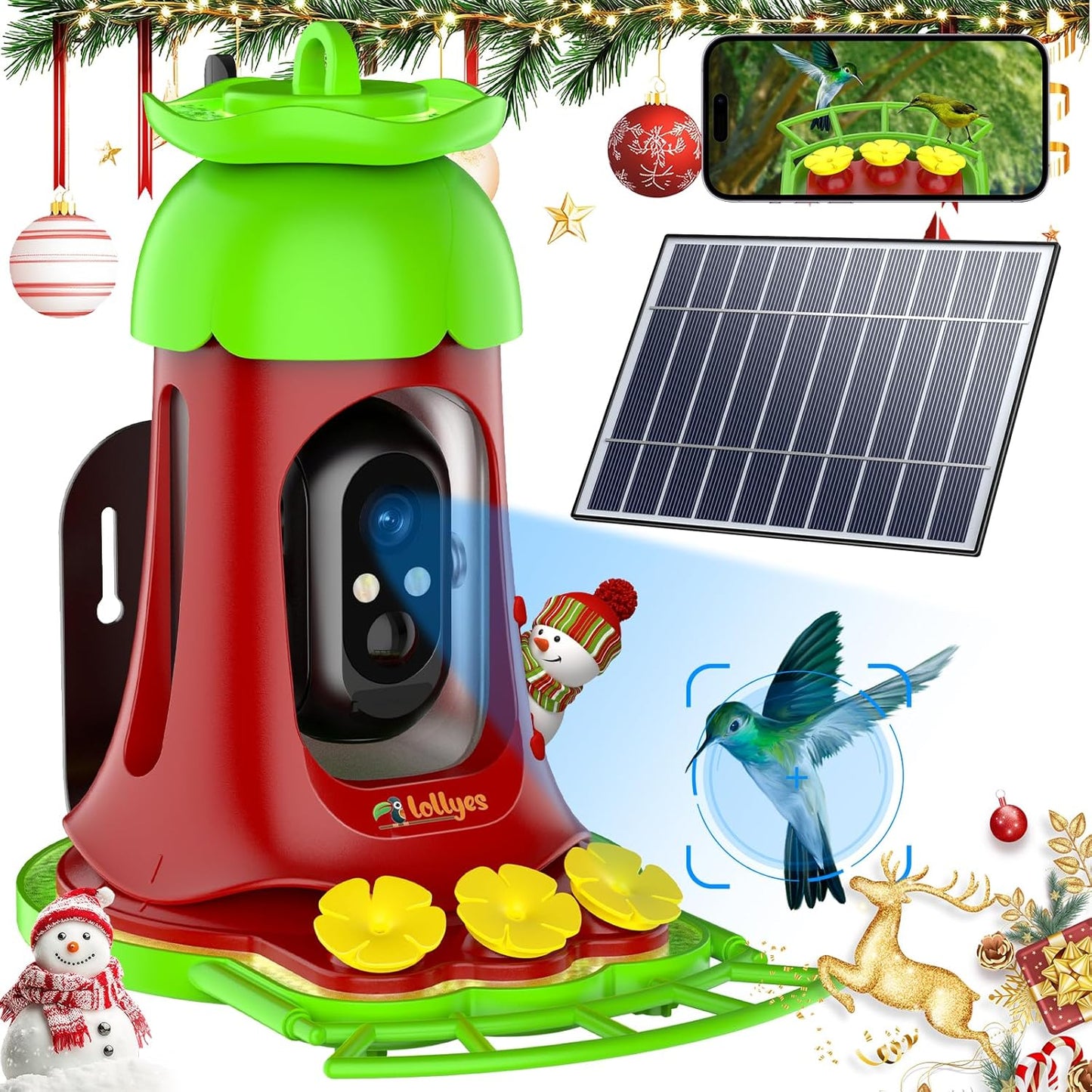 Smart Solar Hummingbird Feeder with Camera