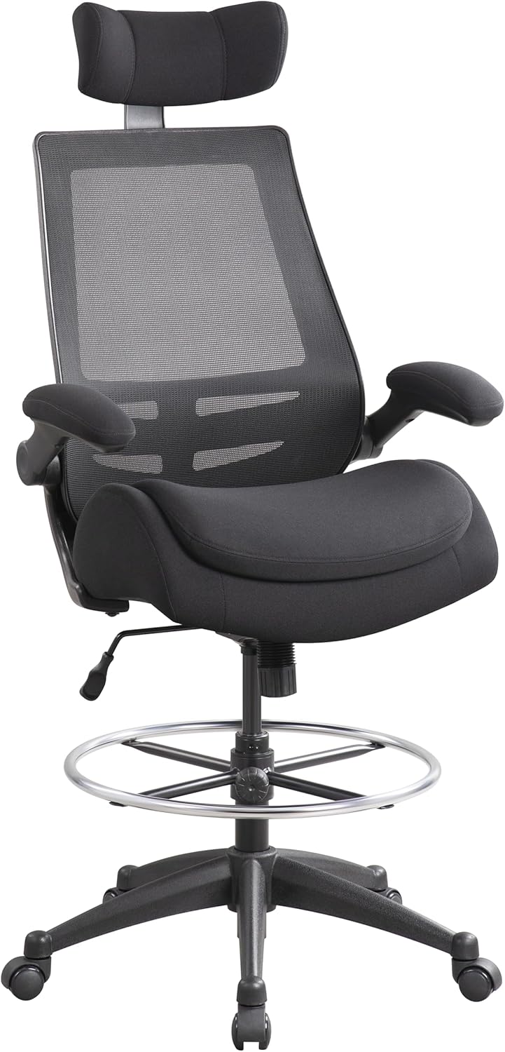 BOLISS High Back Computer Office Drafting Chair with Lumbar Support