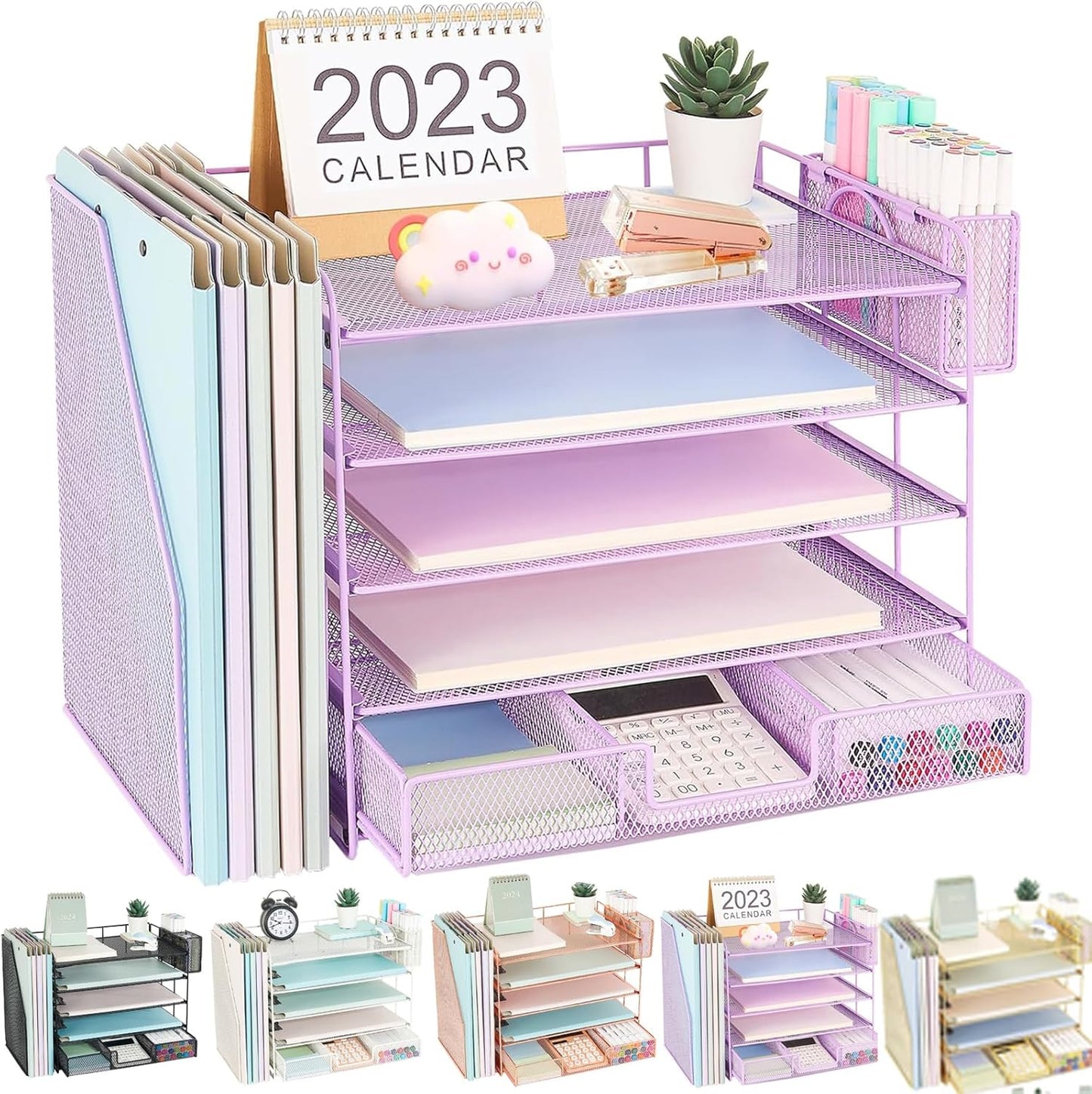 Youbetia 5-Tier Desk Organizer Set - Workspace Bliss