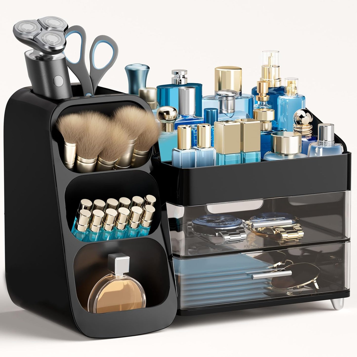 HBlife Makeup Organizer with Brush Holder for Vanity Storage