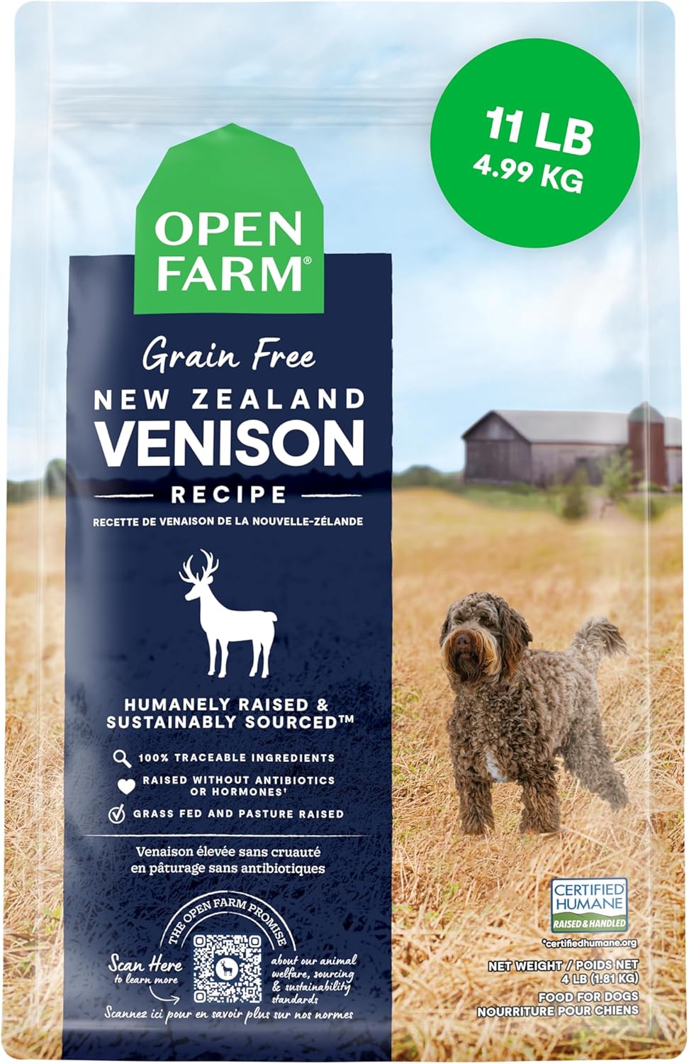 Open Farm Grain-Free Dry Dog Food with New Zealand Venison Recipe
