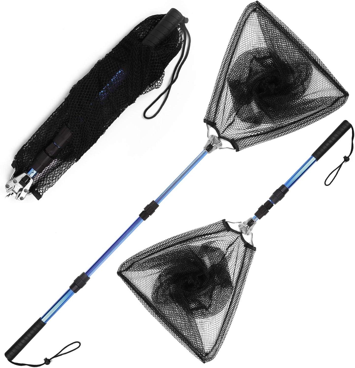 Blue Billow Telescopic Fishing Net - Extendable up to 50.8