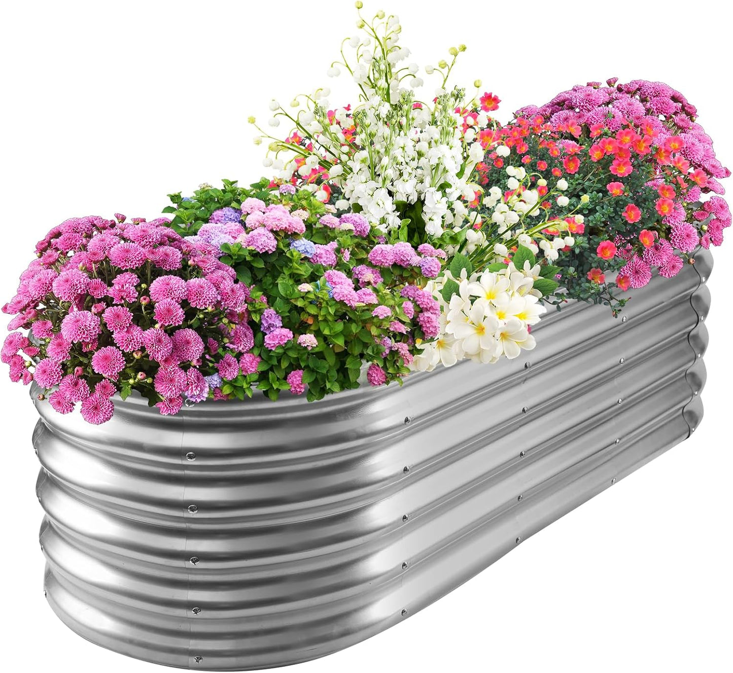 17 Tall Elevated Oval Metal Raised Garden Bed for Your Garden