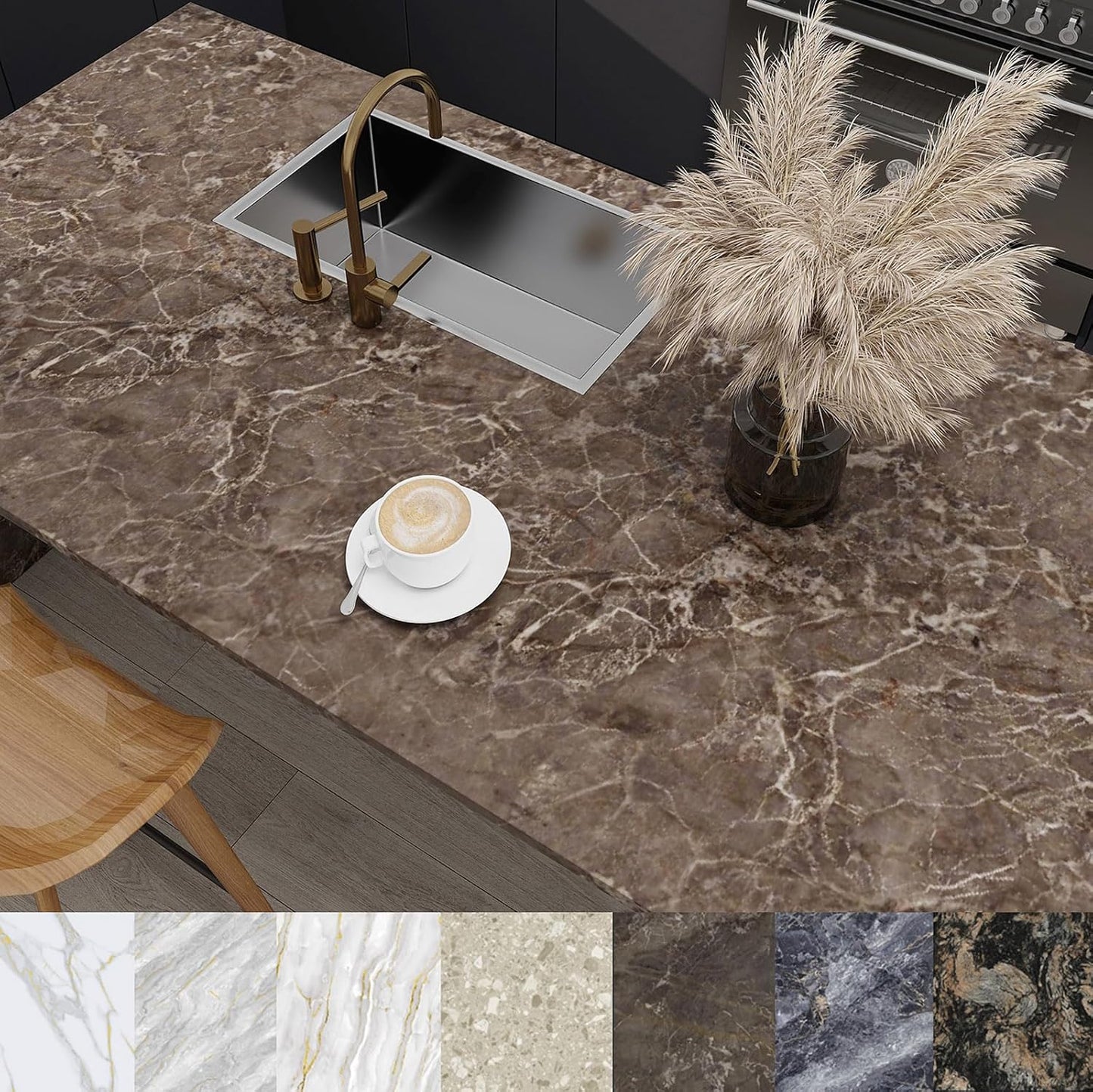 Marble Contact Paper for Countertops Cover - Peel and Stick Wallpaper