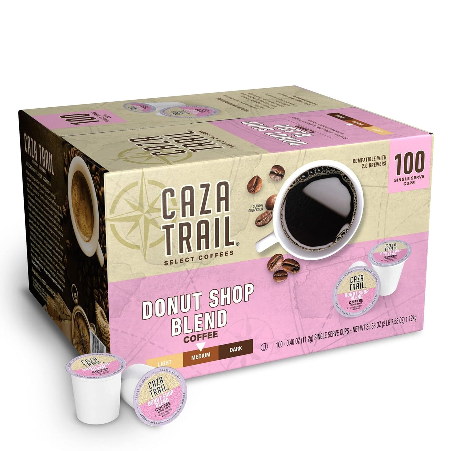 Caza Trail Donut Shop Coffee Pods 100ct