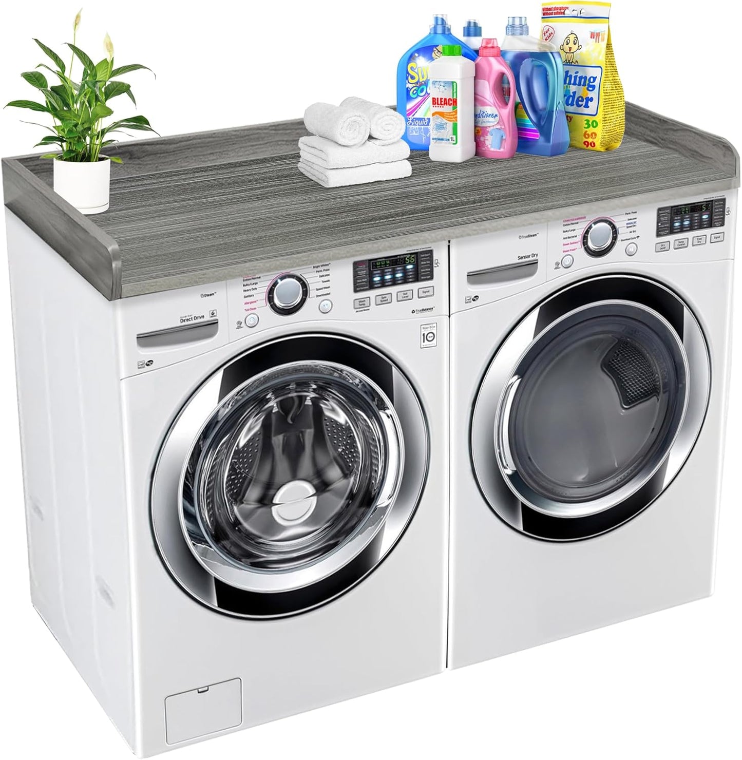 Eucalyptus Laundry Countertop - Solid Wood, Space-Saving Organization
