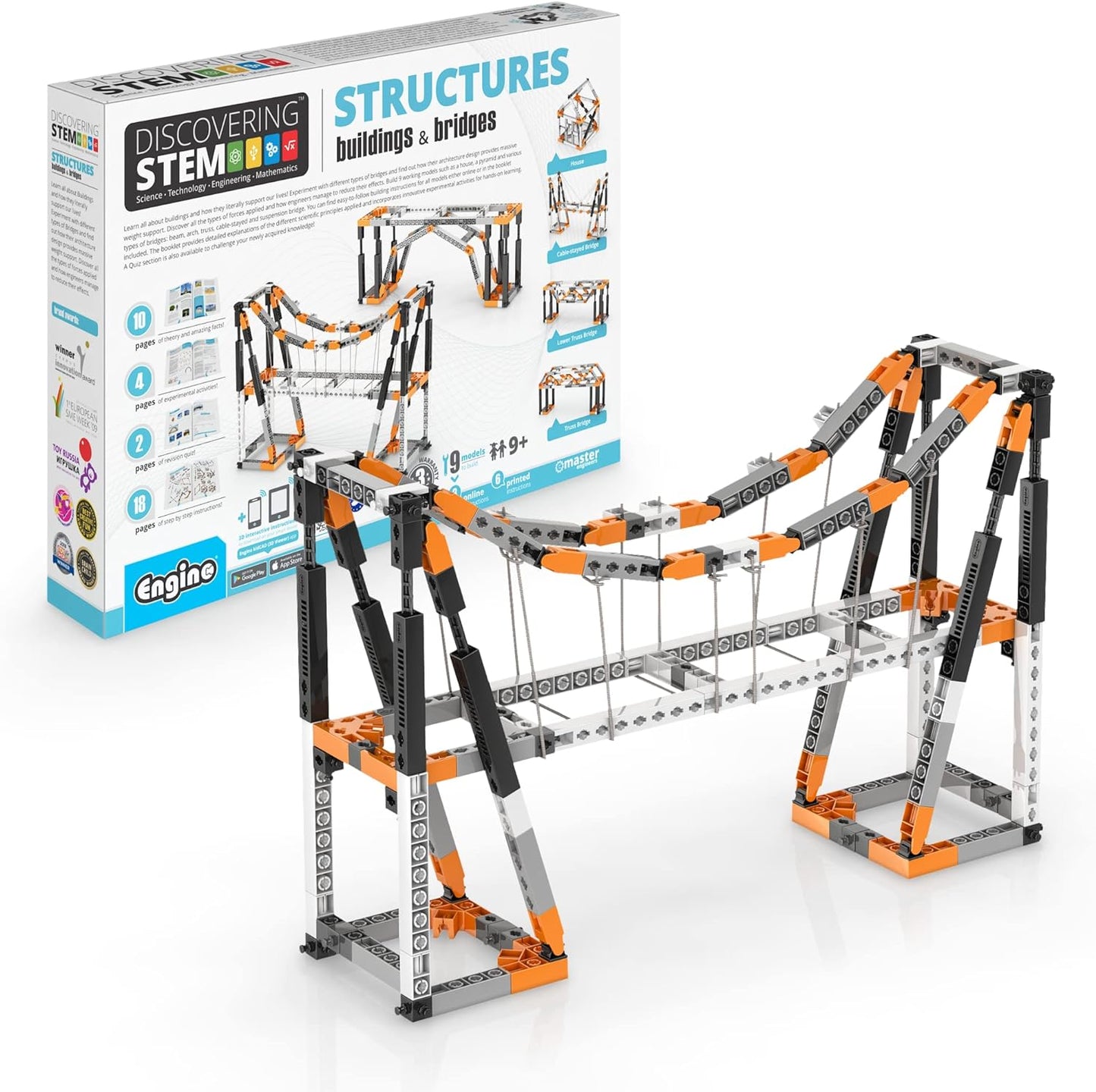 Engino STEM Toys for Kids: Build Structures and Bridges