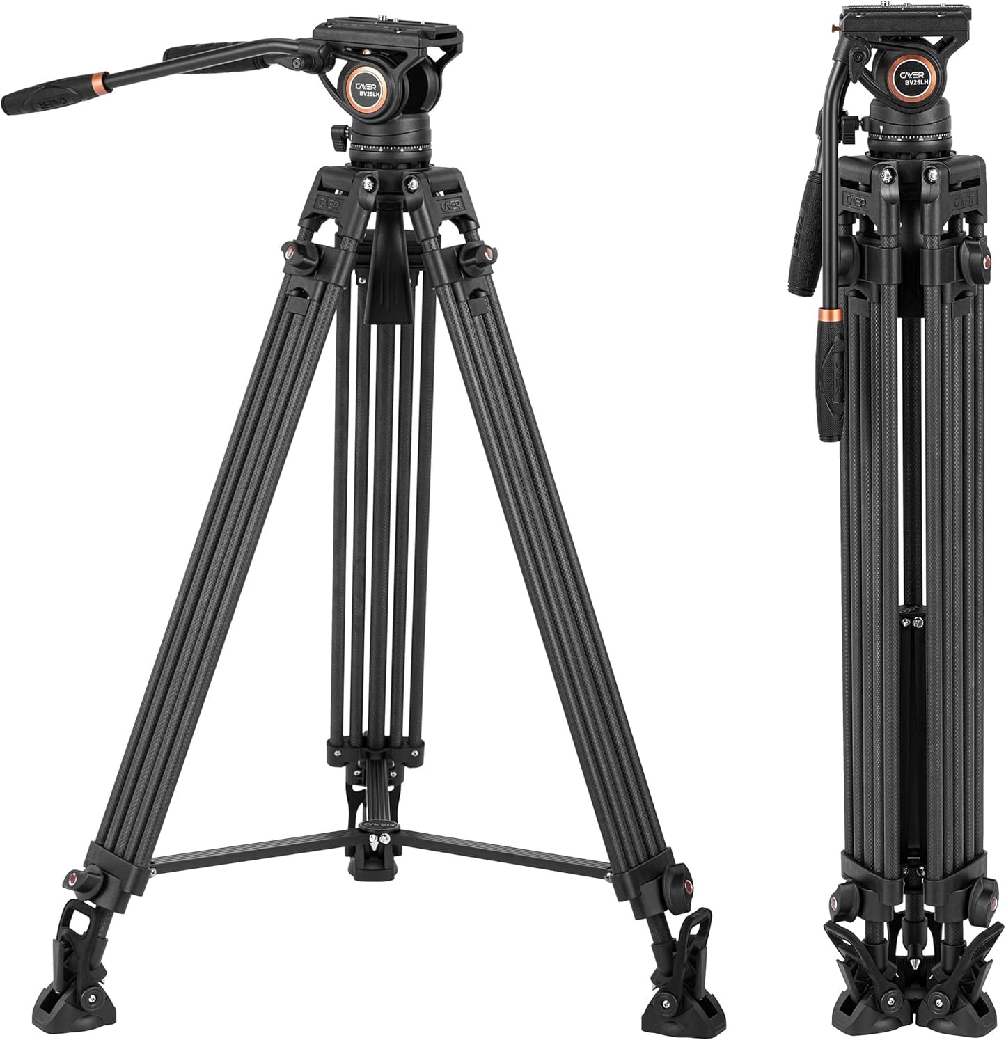 Cayer BV25LH Video Tripod System for Professional Filmmaking
