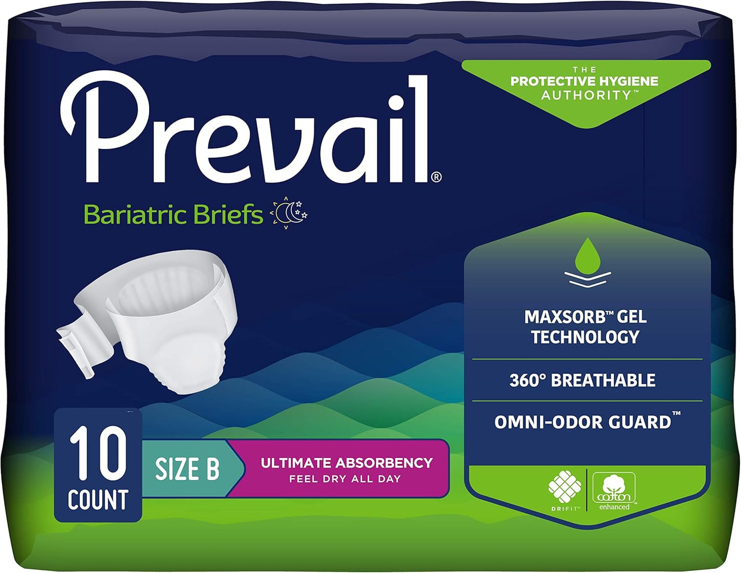 Prevail Bariatric Briefs - Superior Absorbency!