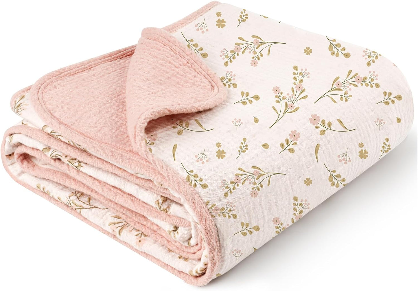 Super Soft Cotton Baby Blanket for Swaddling 40x36