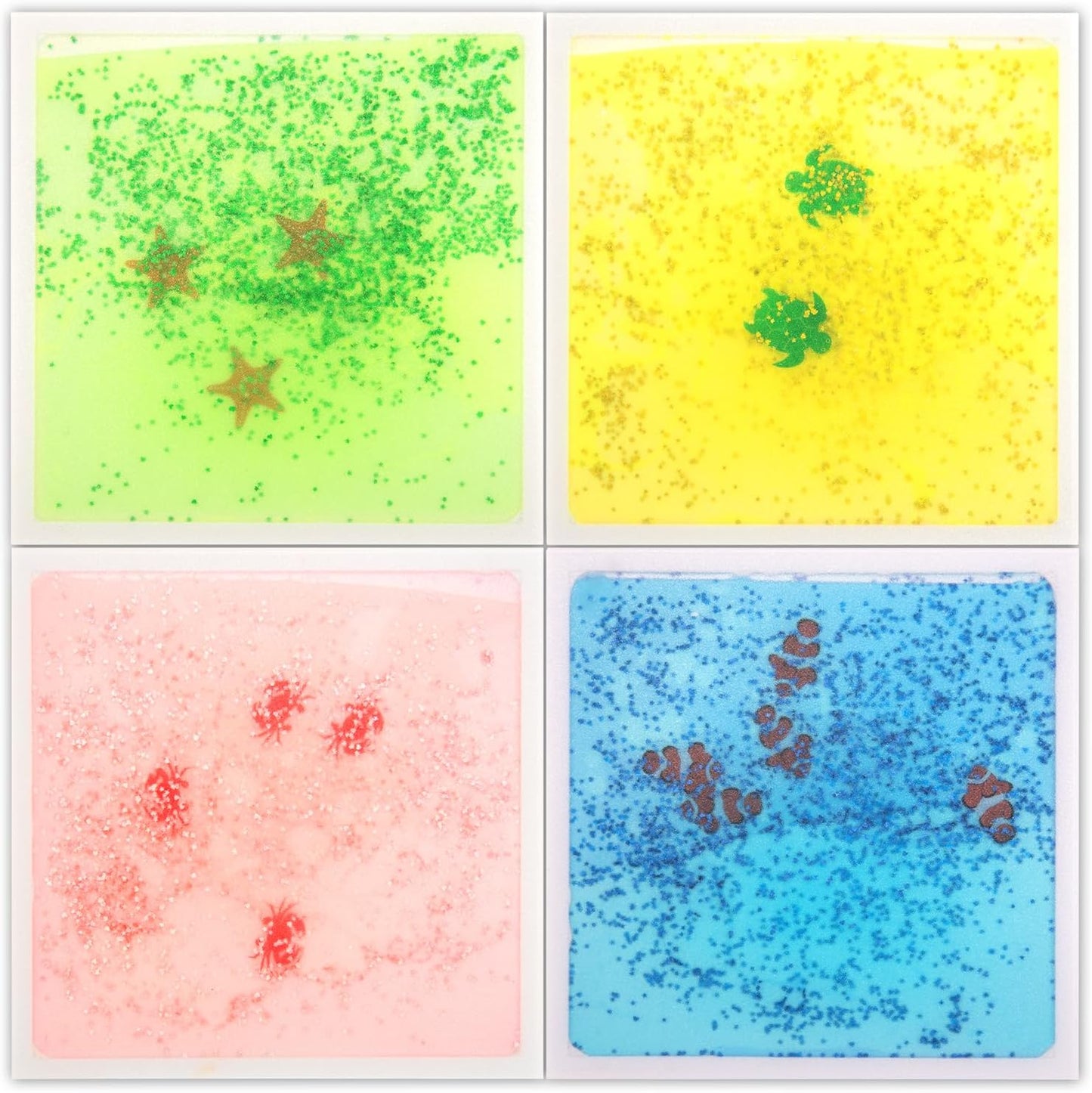 Art3d Liquid Sensory Floor Tiles for Kids - Colorful Play Mat