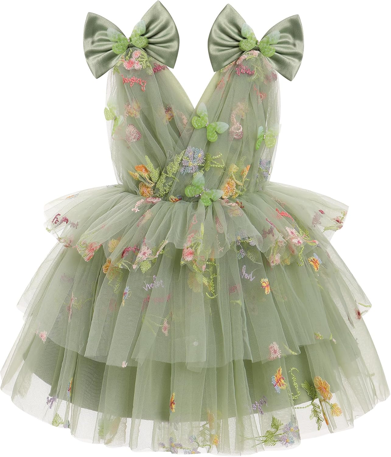 Toddler Girls Butterfly Birthday Dress for Special Occasions
