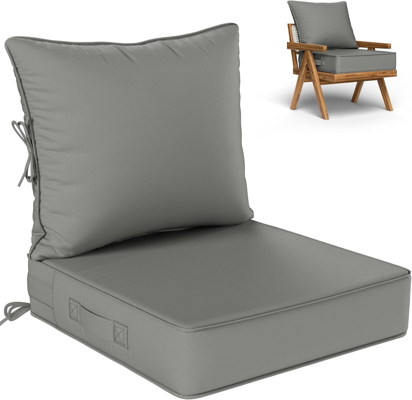 Outdoor Seat Cushion Set for Comfortable Patio Furniture Use
