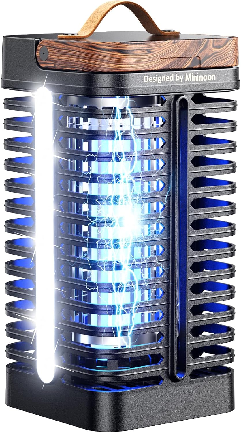 Minimoon Bug Zapper Outdoor with Dual LED Lights for Mosquito Control