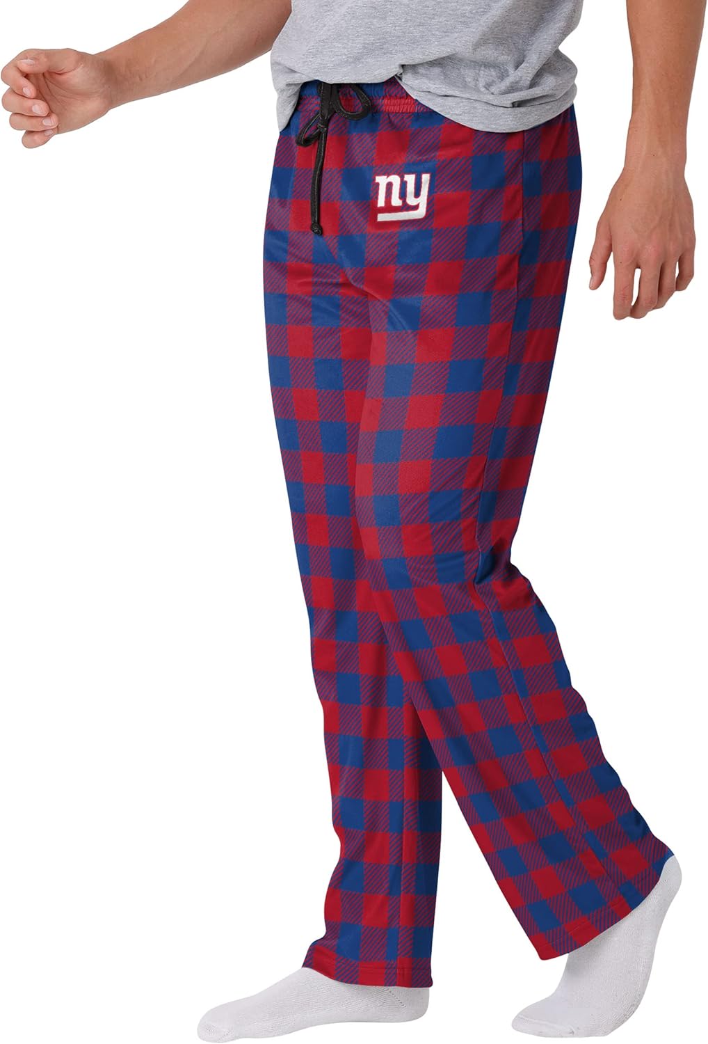 FOCO Men's NFL Team Logo Buffalo Check Lounge Pants for Comfort