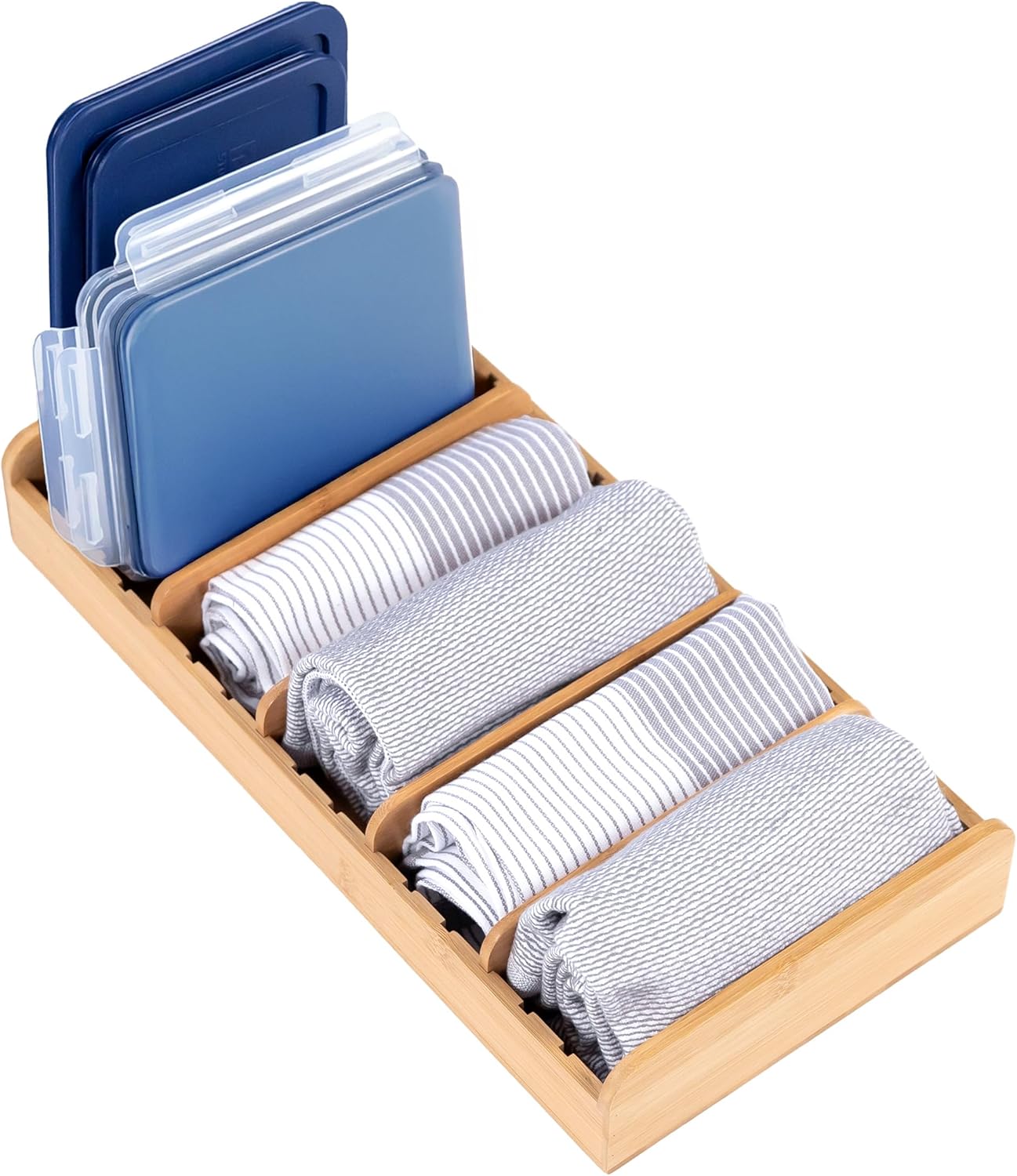 Acacia Kitchen Towel and Storage Organizer for Your Home