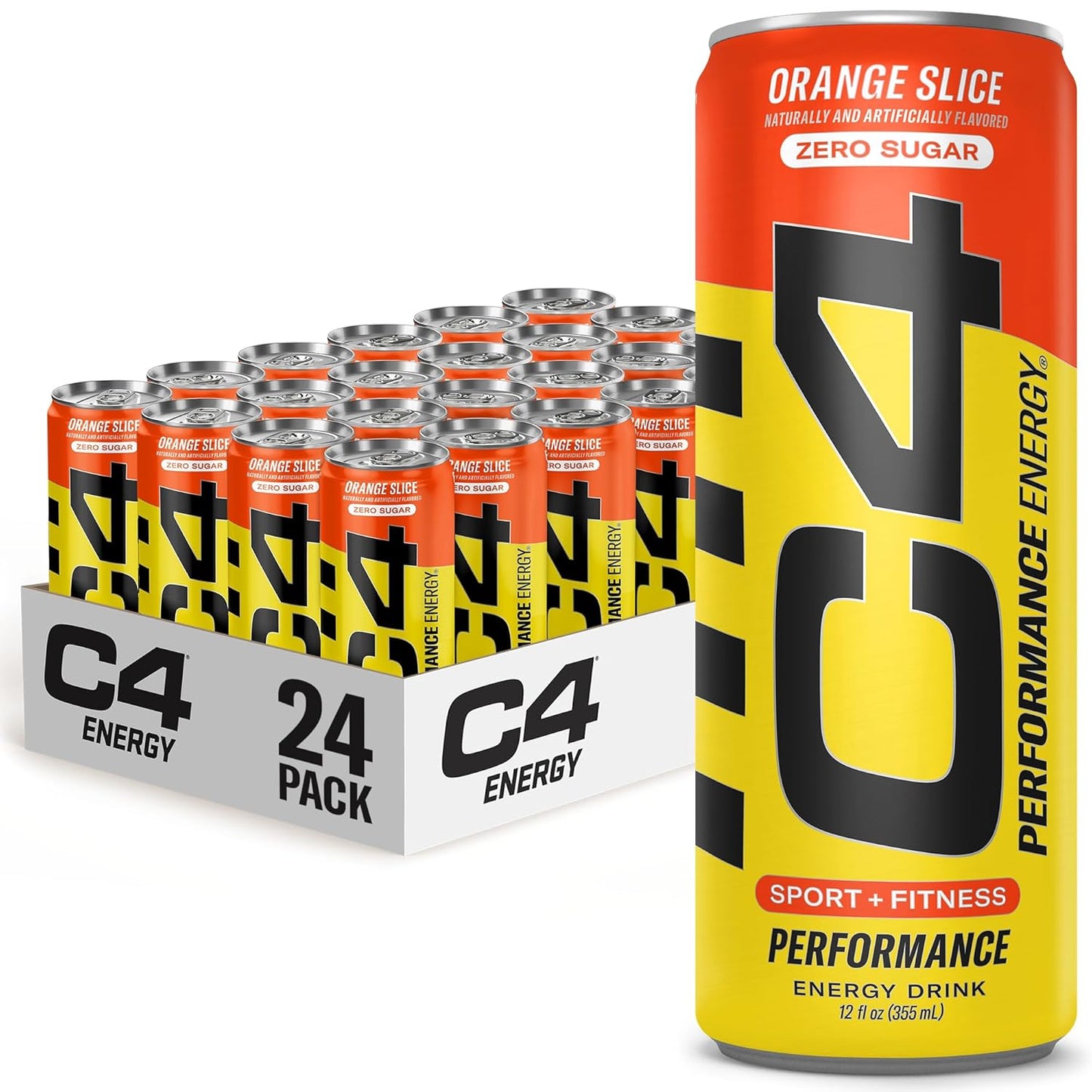 C4 Original Sugar Free Energy Drink - Orange Slice Flavor