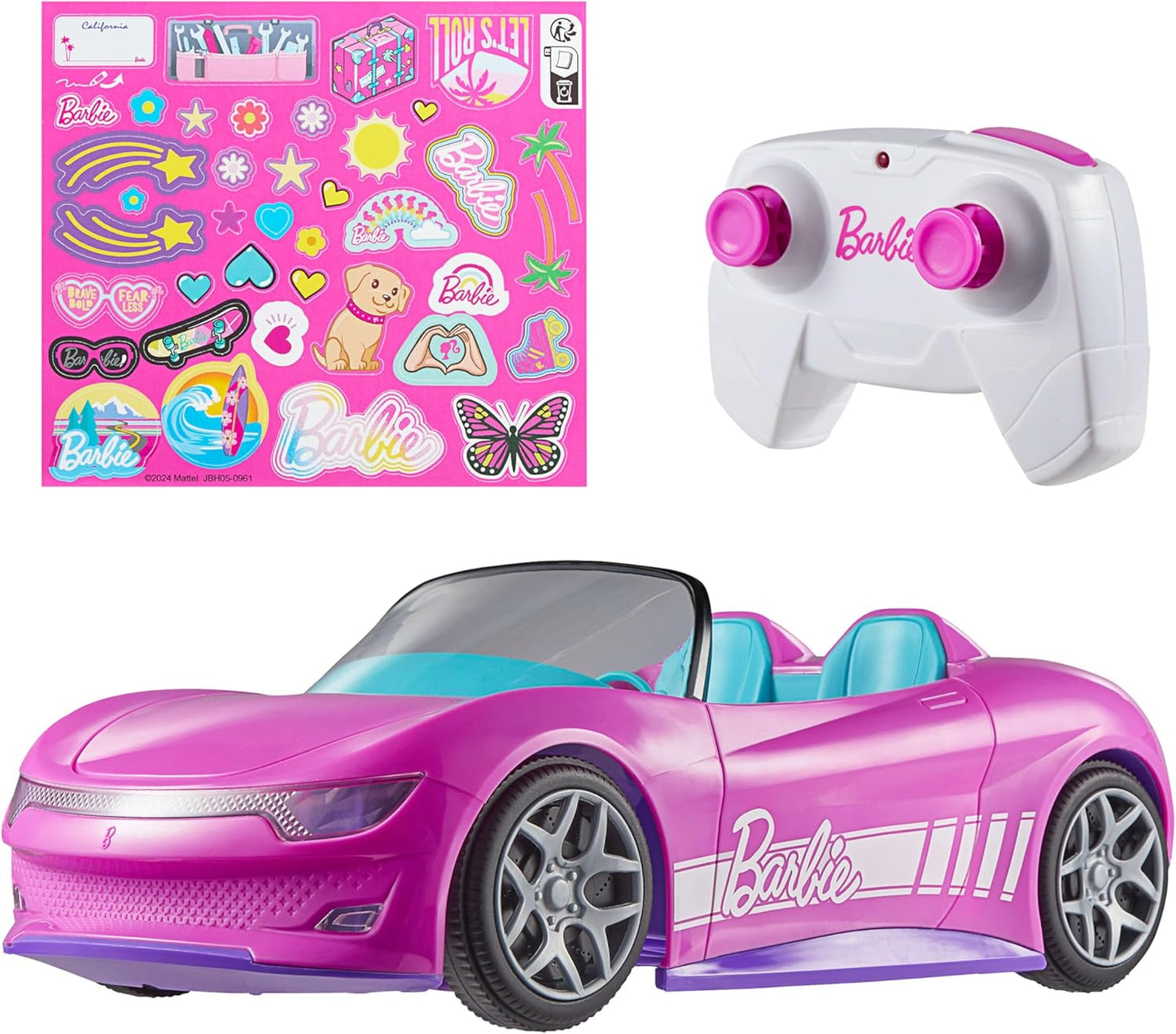 Hot Wheels Barbie RC Convertible: Fun Remote-Control Car for Kids