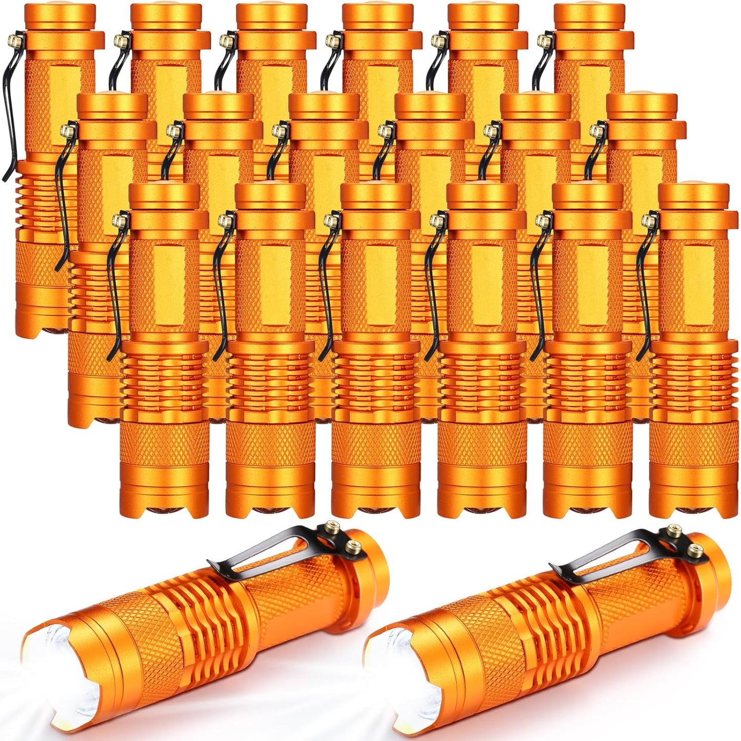 Fumete 20 Pieces LED Flashlight Mini Tactical Torch for Outdoors