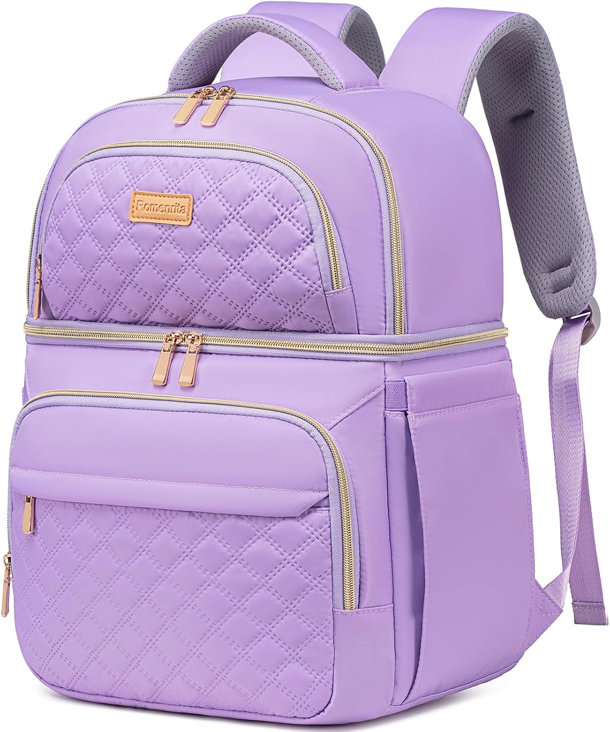 Insulated Lunch Backpack for Women - Double Decker Cooler Bag