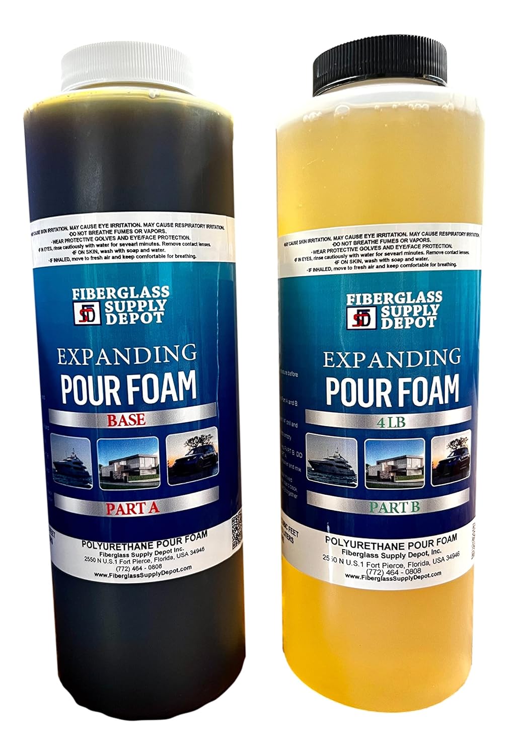 4 Lb Density Expanding Pour Foam for Insulation and Flotation