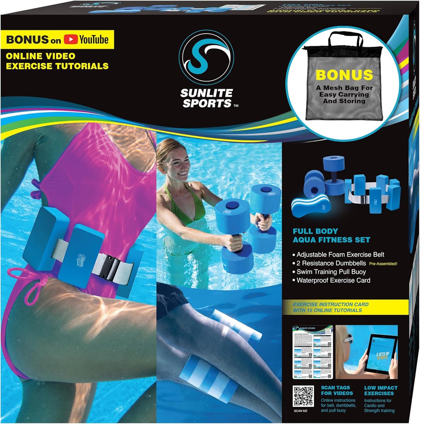 Sunlite Sports Water Weights for Effective Pool Exercise