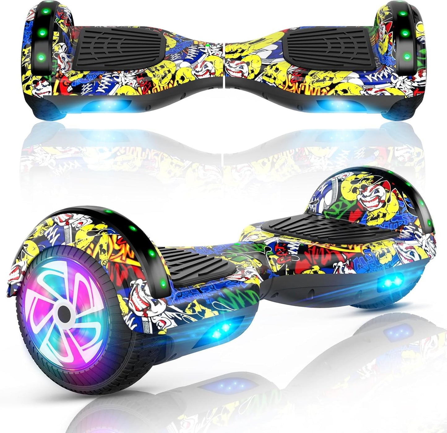 6.5 Inch Hoverboard with Bluetooth and Lights for Kids Ages 6-12
