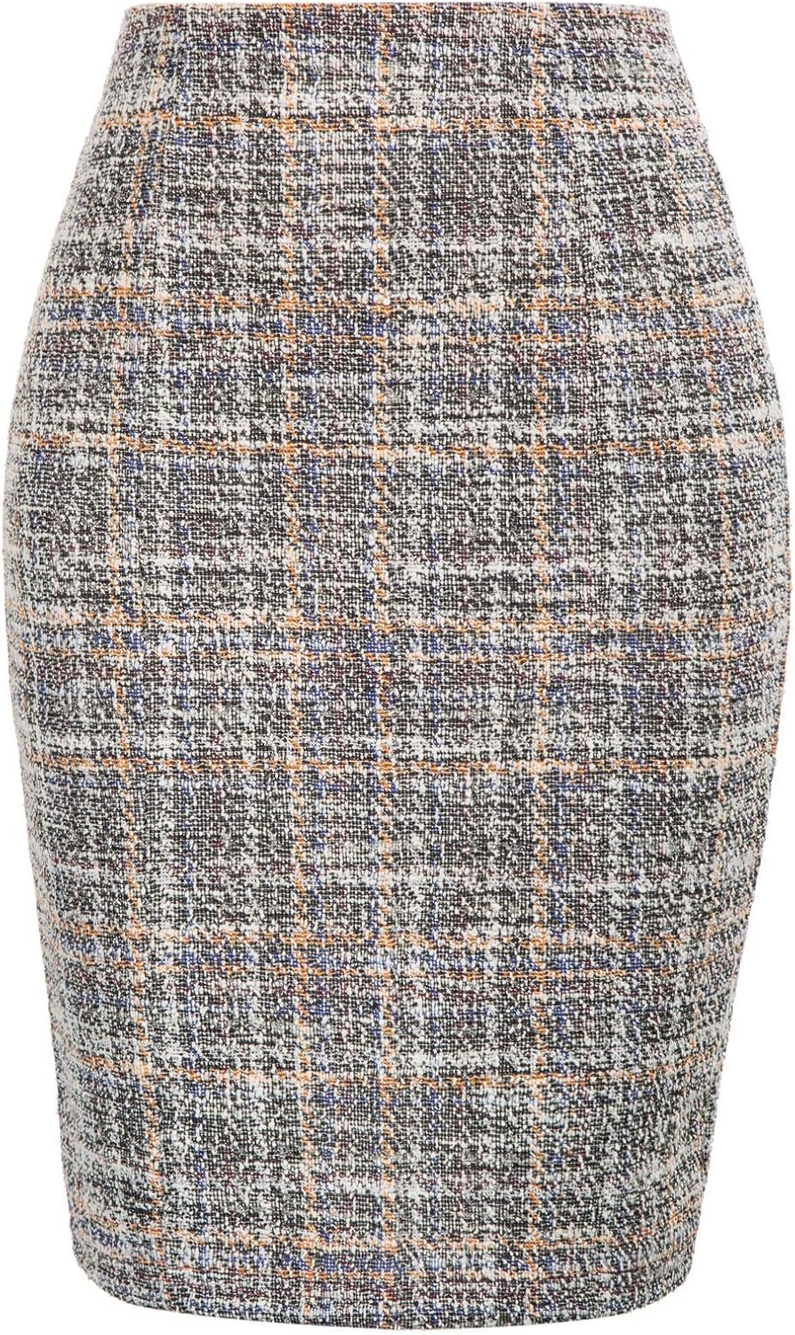 Kate Kasin Womens Knee Length Bodycon Pencil Skirt for Work