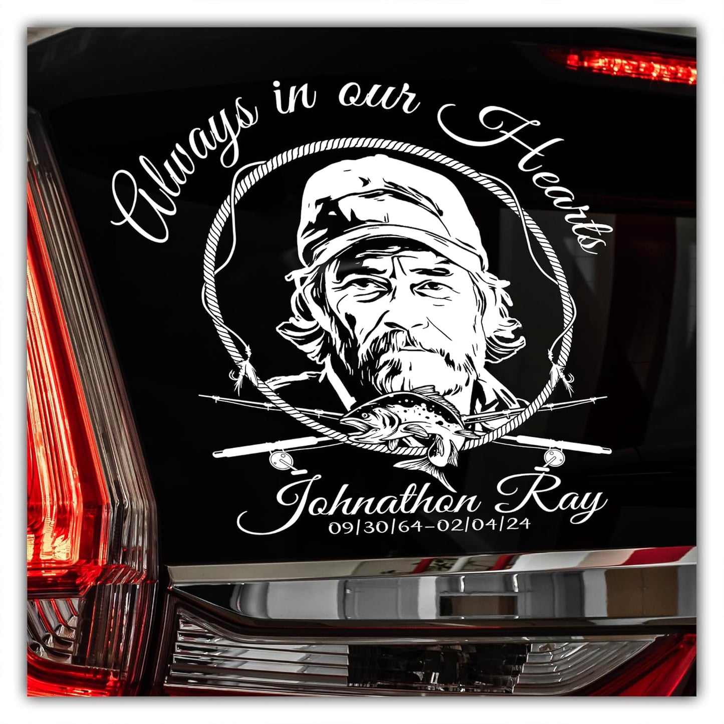 Personalized In Memory Car Sticker Decals for Grieving Families