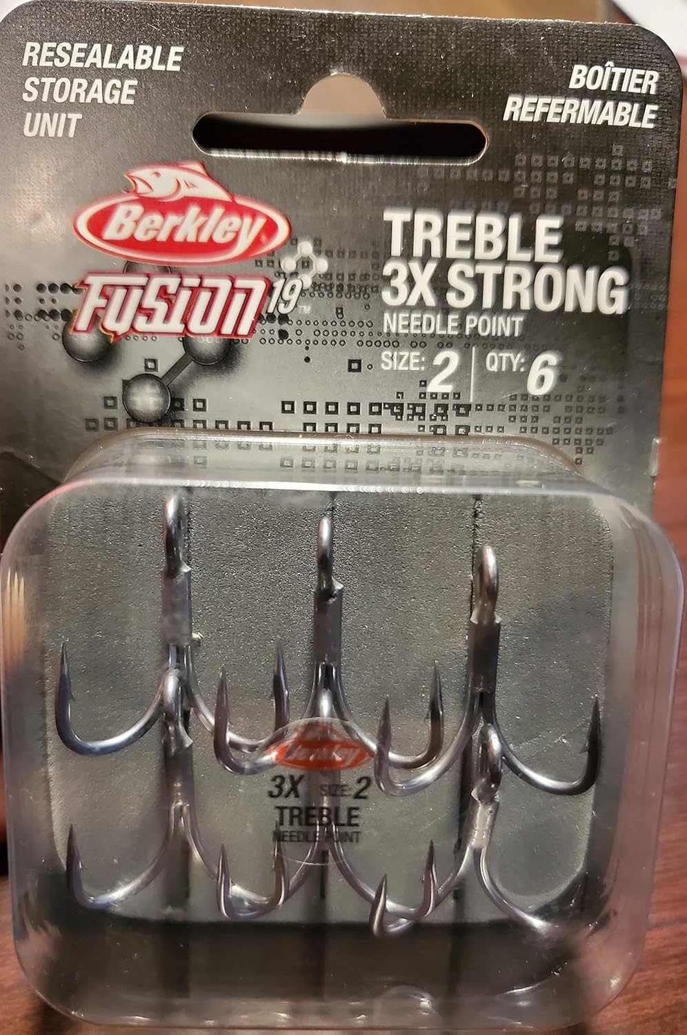 Berkley Fusion19 3X Strength Treble Hooks for Superior Durability