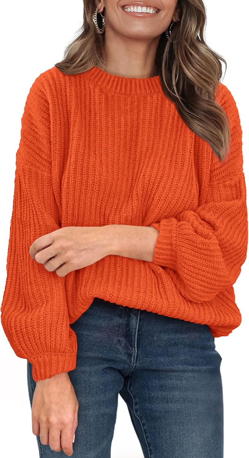 Fall Sweaters for Women 2025 Fashion Long Sleeve Casual Knit