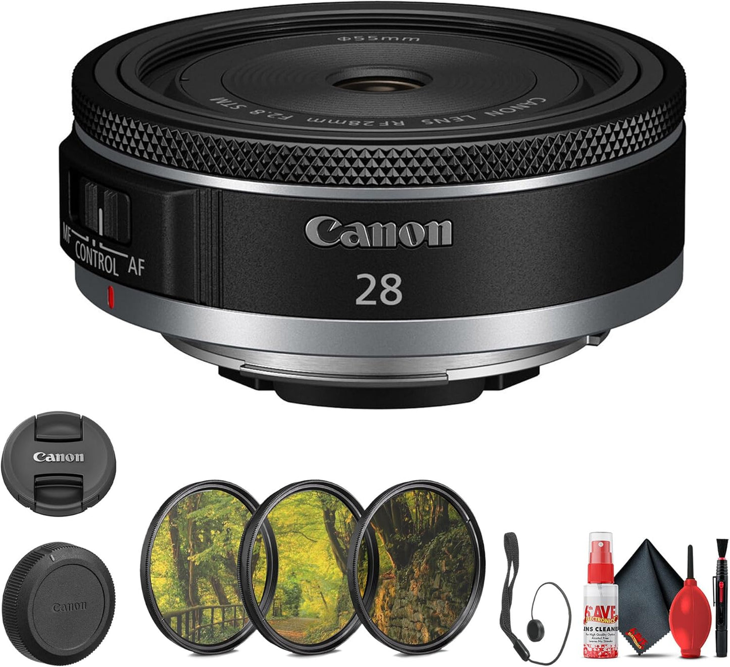 Canon RF 28mm f/2.8 STM Lens for Full-Frame Cameras Bundle
