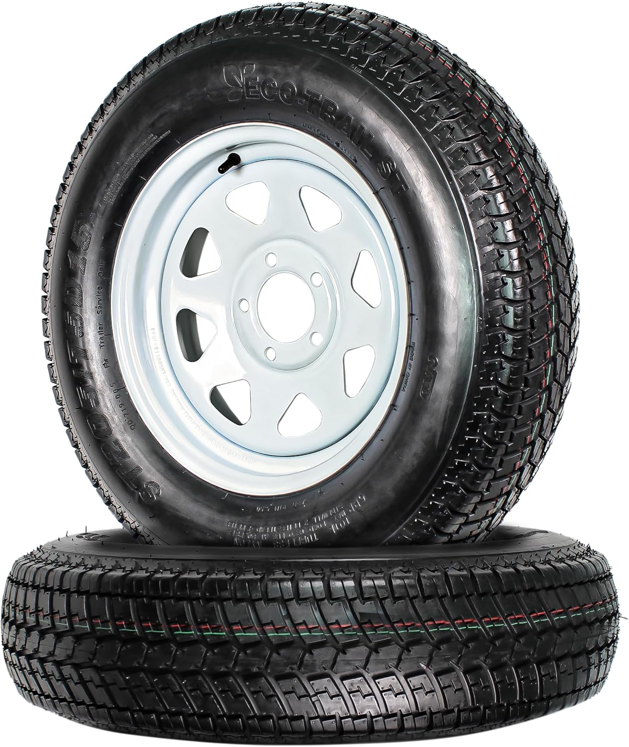 eCustomrim 2-Pack Trailer Tire Rim ST205/75D15 15 in. Load Range C