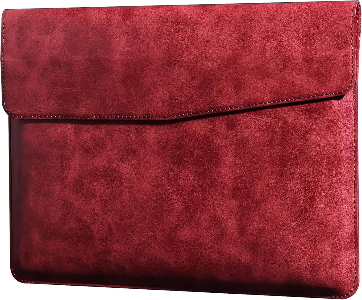 Leather Laptop Sleeve 13 Inch for MacBook Air and Pro Models