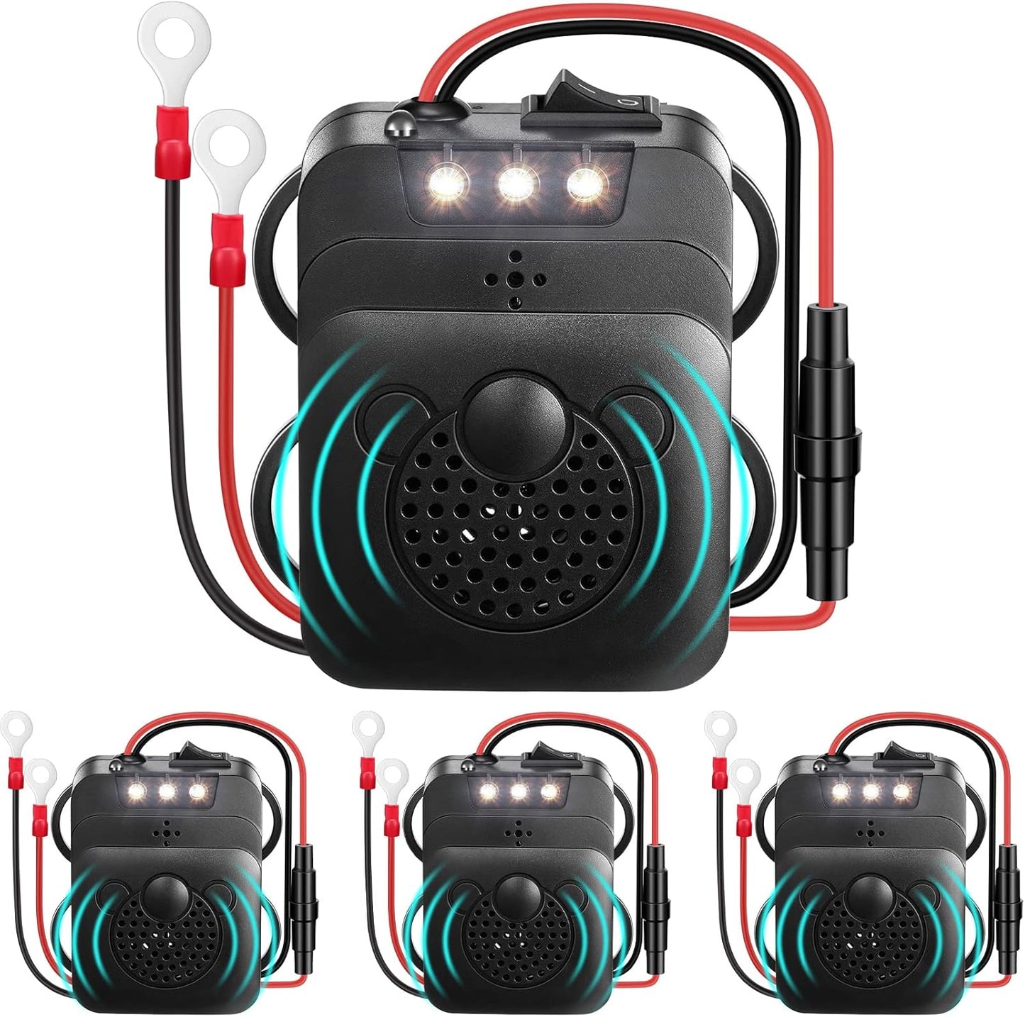 Kittmip 4-Pack Ultrasonic Car Animal Repeller