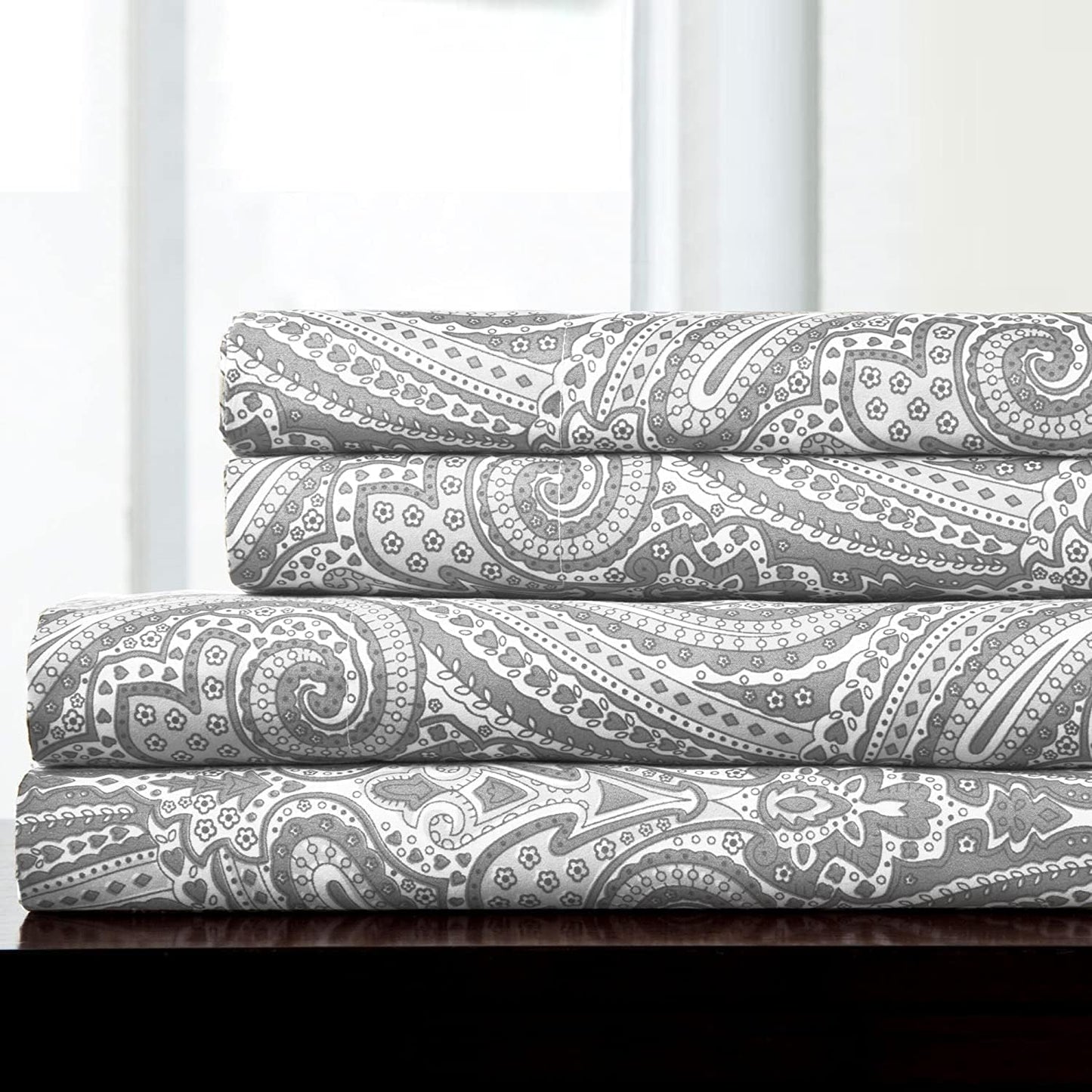 California King Sheet Sets - Luxury Microfiber Bedding for Comfort