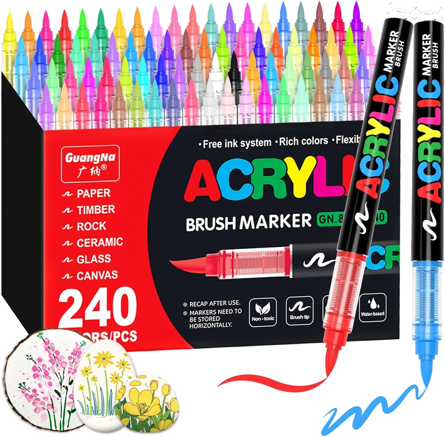 Guangna Acrylic Paint Markers for Vibrant Creative Crafts