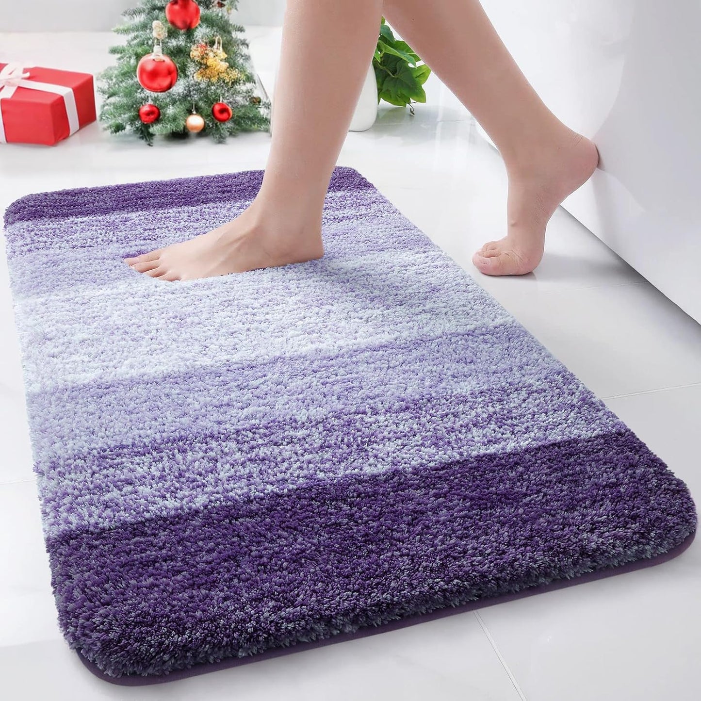 Arotive Microfiber Bathroom Rugs - Soft, Absorbent, Non-Slip