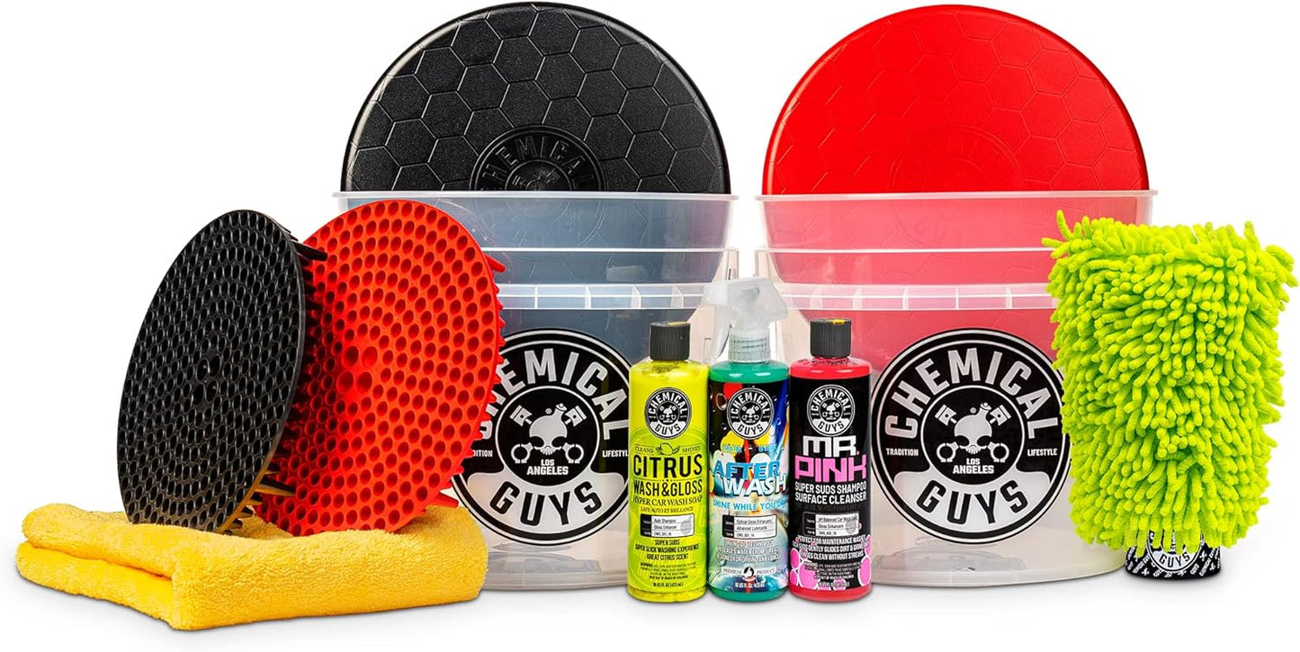 Chemical Guys Best Two Car Wash Bucket Kit for Ultimate Shine