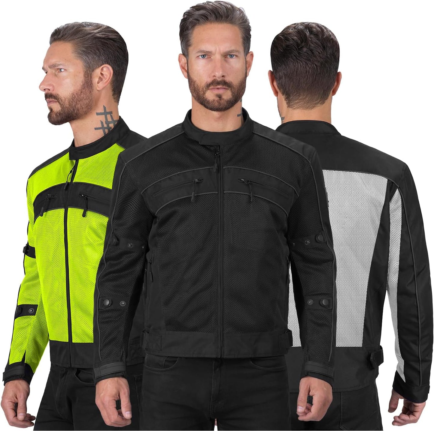 Nomad Mesh Motorcycle Jacket for Men - Summer Biker Gear