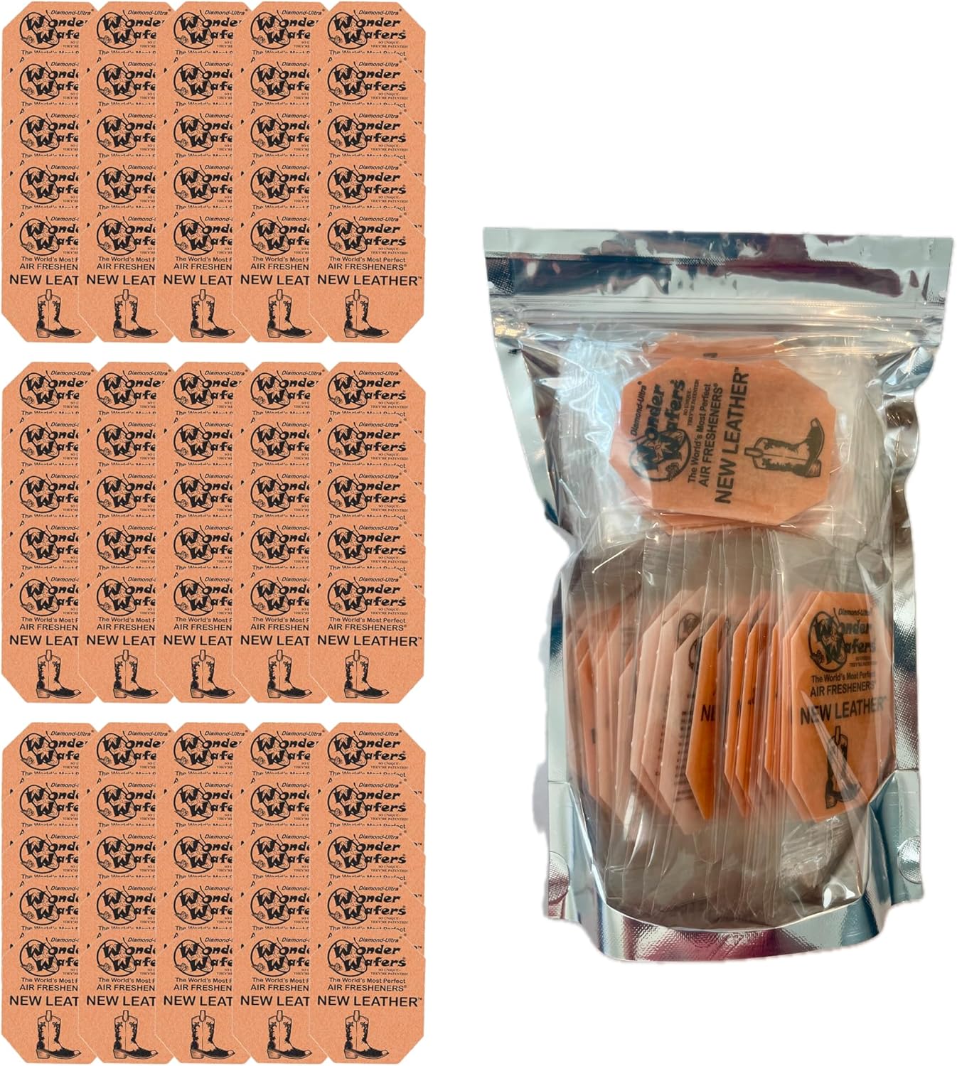 75ct Wonder Wafers Individually Wrapped - New Leather Scent