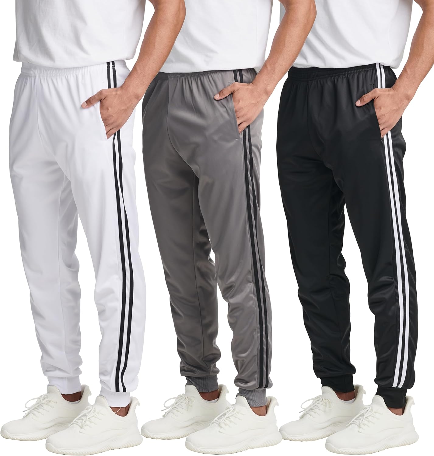 Real Essentials Men's Tricot Joggers: Comfort and Style Combined