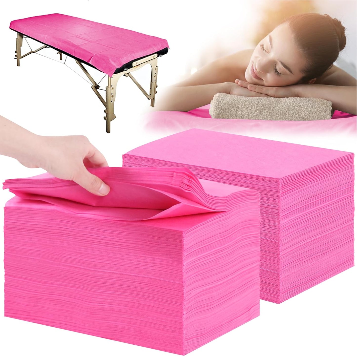 Disposable Bed Sheets 200 Pcs for Massage Table SPA Covers