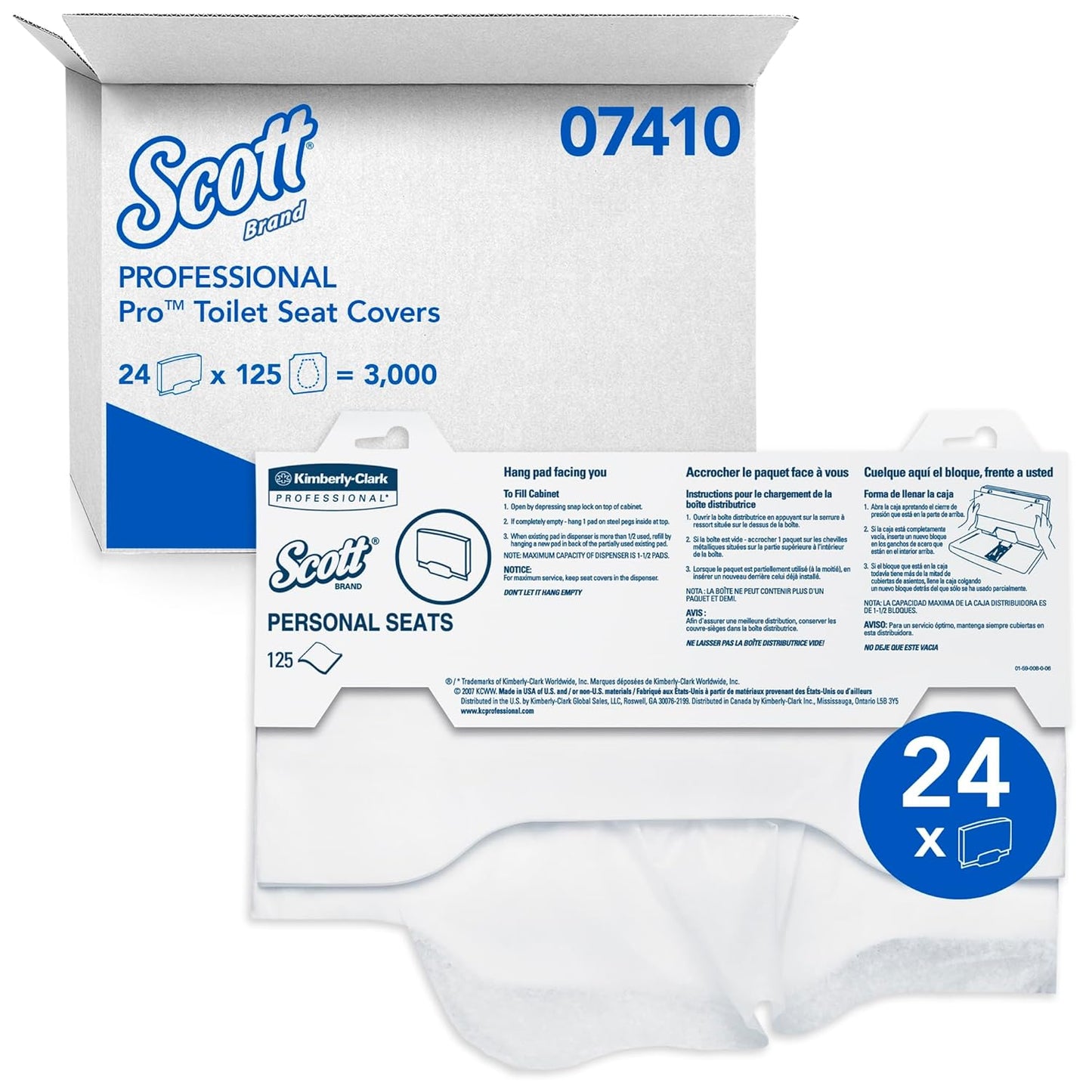Scott Pro Toilet Seat Covers - Disposable Hygiene Solution