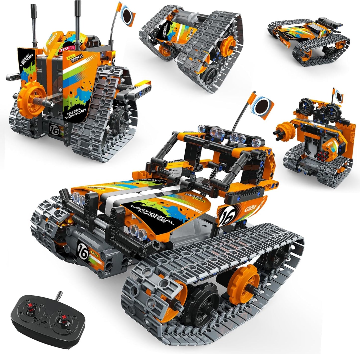 5 in 1 STEM Remote Control Building Kit for Kids Age 8-12