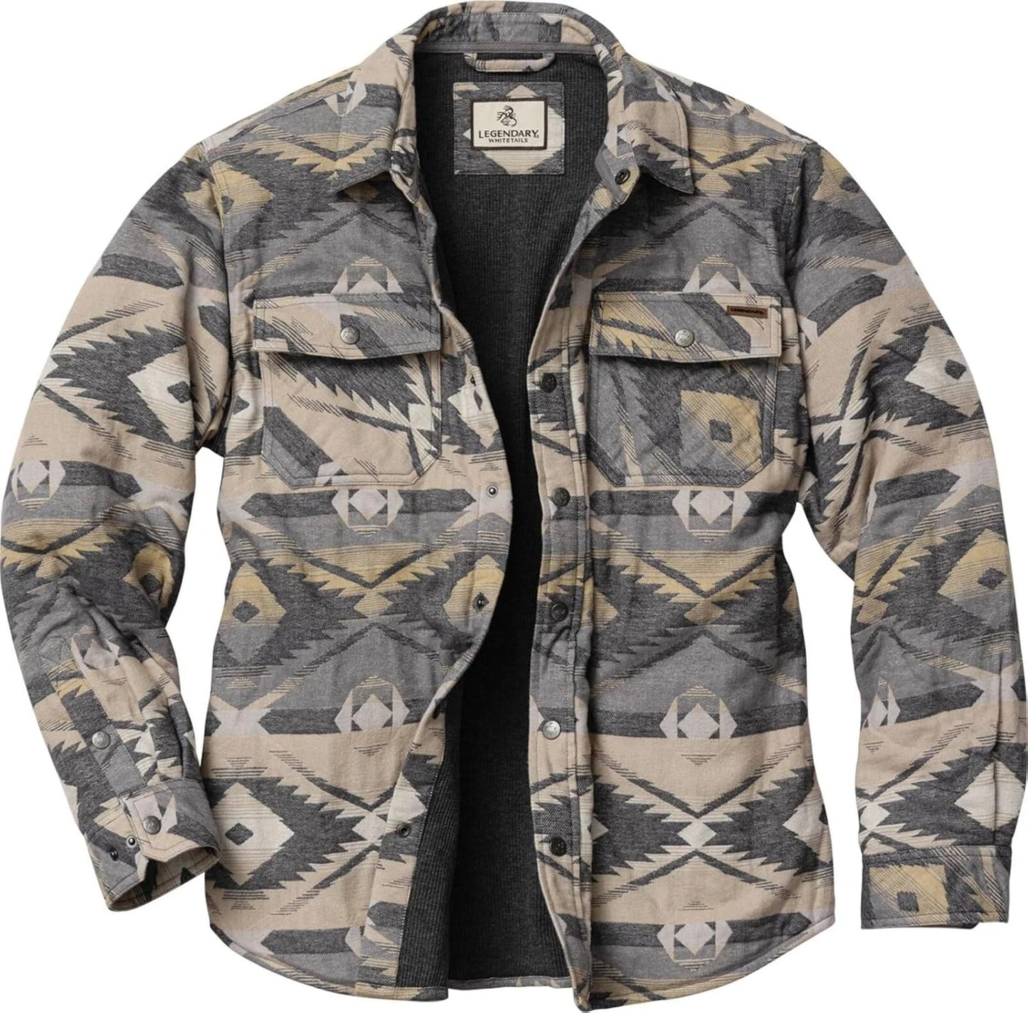 Legendary Whitetails Men's Thermal Lined Shirt Jacket for Comfort